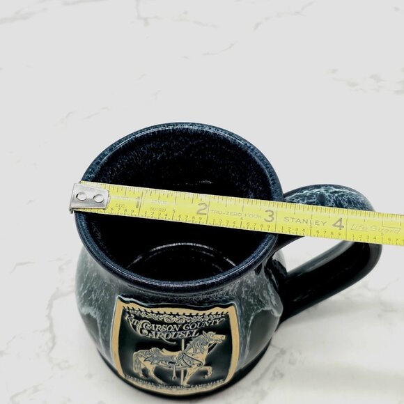 Deneen Pottery Mug Kit Carson County Carousel Horse Colorado Green Drip USA New - Picture 7 of 7